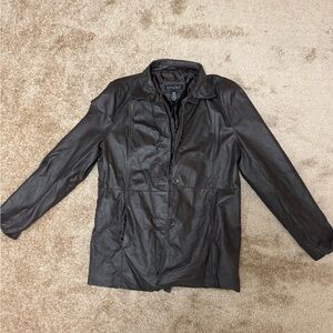 Dialogue Chocolate Brown Leather Jacket